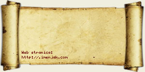 Hana Anđelković vizit kartica